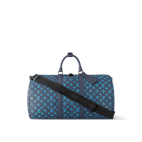 กระเป๋ารุ่น Keepall Bandoulière 50 หนัง Monogram Shadow in ผู้ชาย's Discontinued Product Obs 11 collections by Louis Vuitton (การย่อ/ขยายผลิตภัณฑ์)