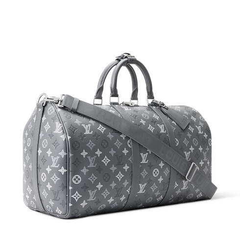Keepall Bandoulière 50 Monogram Shadow in ทรังก์และการเดินทาง's กระเป๋าเดินทาง กระเป๋าเดินทางทั้งหมด collections by Louis Vuitton (การย่อ/ขยายผลิตภัณฑ์)