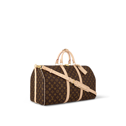 กระเป๋ารุ่น Keepall Bandoulière 50 Monogram แคนวาส in กระเป๋าและผลิตภัณฑ์เครื่องหนังขนาดเล็ก's รังสรรค์ผลิตภัณฑ์เครื่องหนังในแบบของคุณ } collections by Louis Vuitton (การย่อ/ขยายผลิตภัณฑ์)