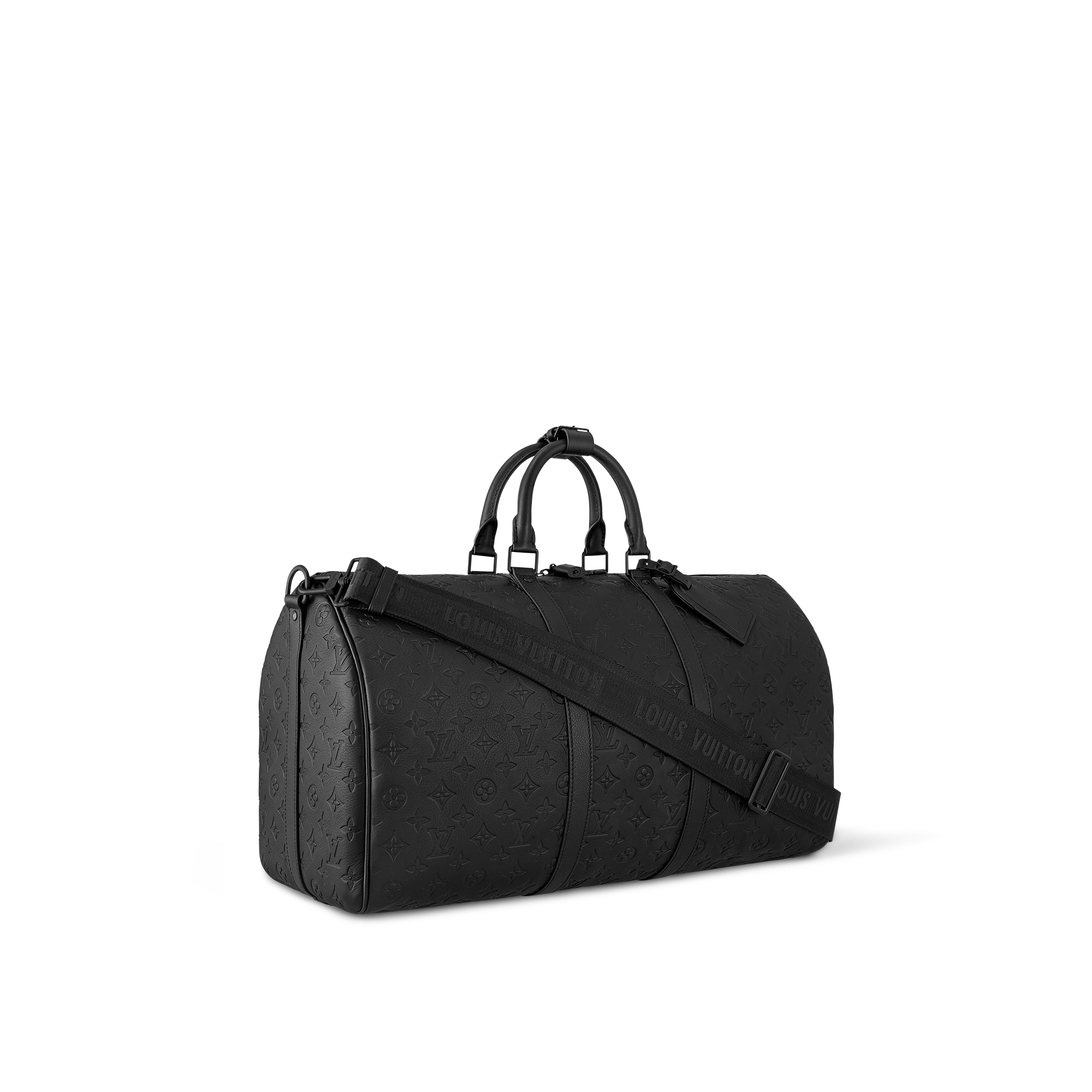 กระเป๋ารุ่น Keepall Bandoulière 50 หนัง Monogram Shadow in ผู้ชาย