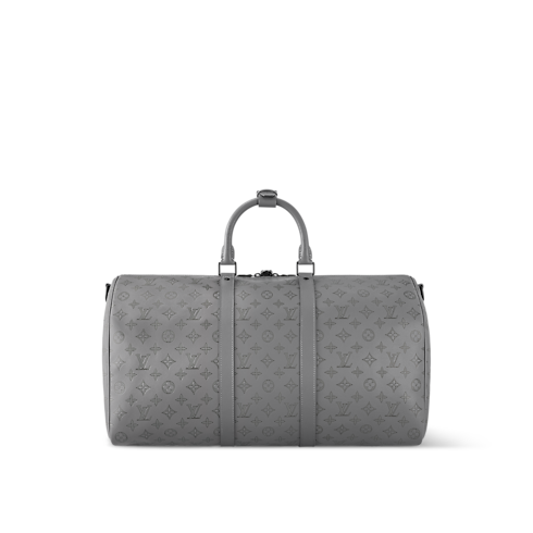 กระเป๋ารุ่น Keepall Bandoulière 50 หนัง Monogram Shadow in ผู้ชาย's Discontinued Product Obs 11 collections by Louis Vuitton (การย่อ/ขยายผลิตภัณฑ์)