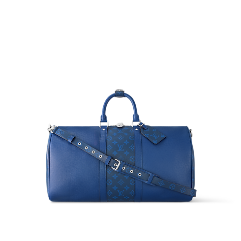 กระเป๋ารุ่น Keepall Bandoulière 50 Taigarama in กระเป๋าและผลิตภัณฑ์เครื่องหนังขนาดเล็ก's สำหรับผู้ชาย ไอคอนิก collections by Louis Vuitton (การย่อ/ขยายผลิตภัณฑ์)