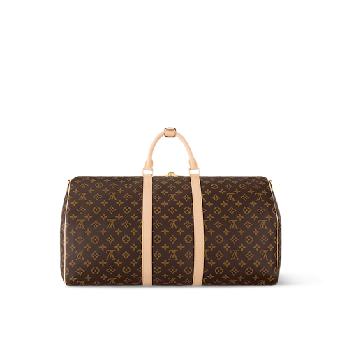 กระเป๋ารุ่น Keepall Bandoulière 55 Monogram แคนวาส in ผู้ชาย's การเดินทางและท่องเที่ยว กระเป๋าเดินทางแบบถือสำหรับผู้ชาย collections by Louis Vuitton (การย่อ/ขยายผลิตภัณฑ์)