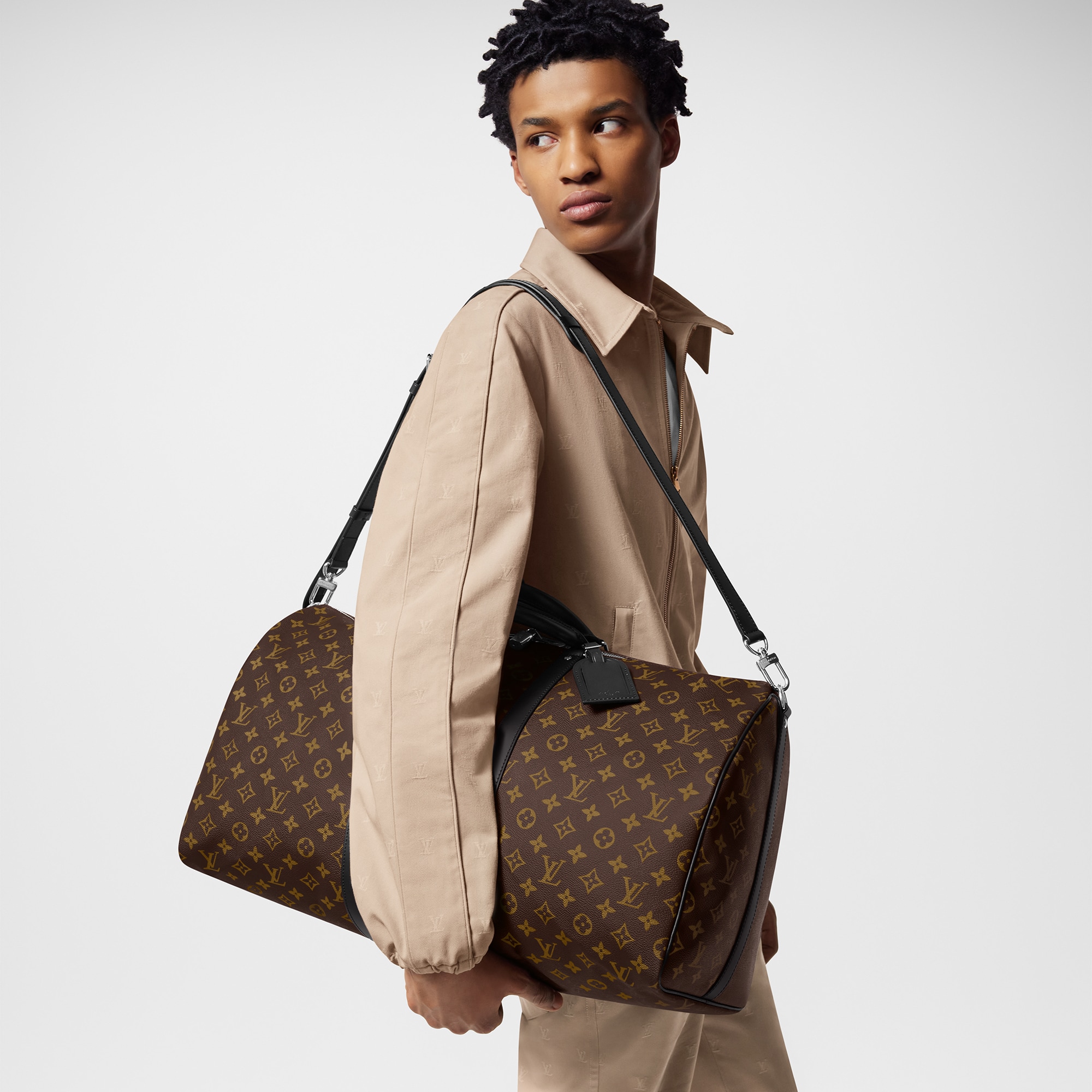 กระเป๋ารุ่น Keepall Bandoulière 55 Monogram Macassar in กระเป๋าและผลิตภัณฑ์เครื่องหนังขนาดเล็ก