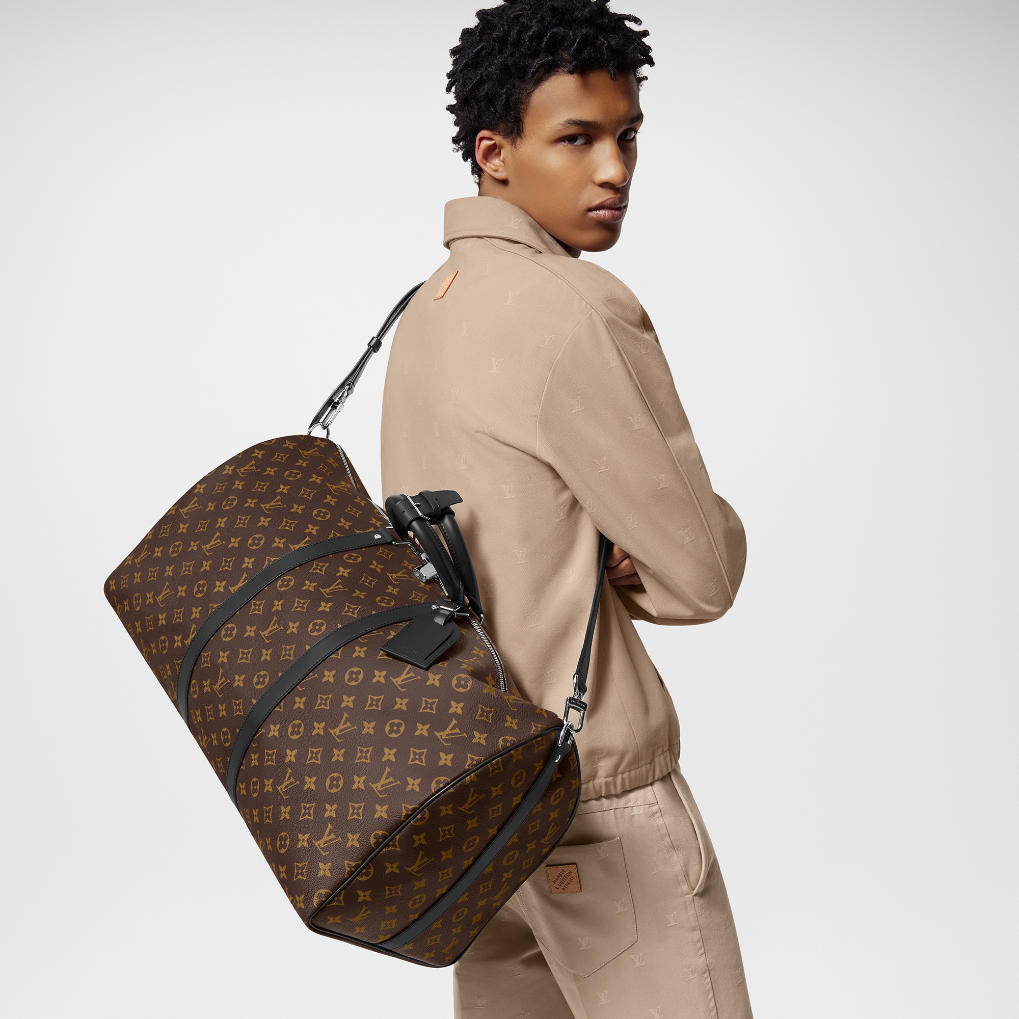 กระเป๋ารุ่น Keepall Bandoulière 55 Monogram Macassar in กระเป๋าและผลิตภัณฑ์เครื่องหนังขนาดเล็ก