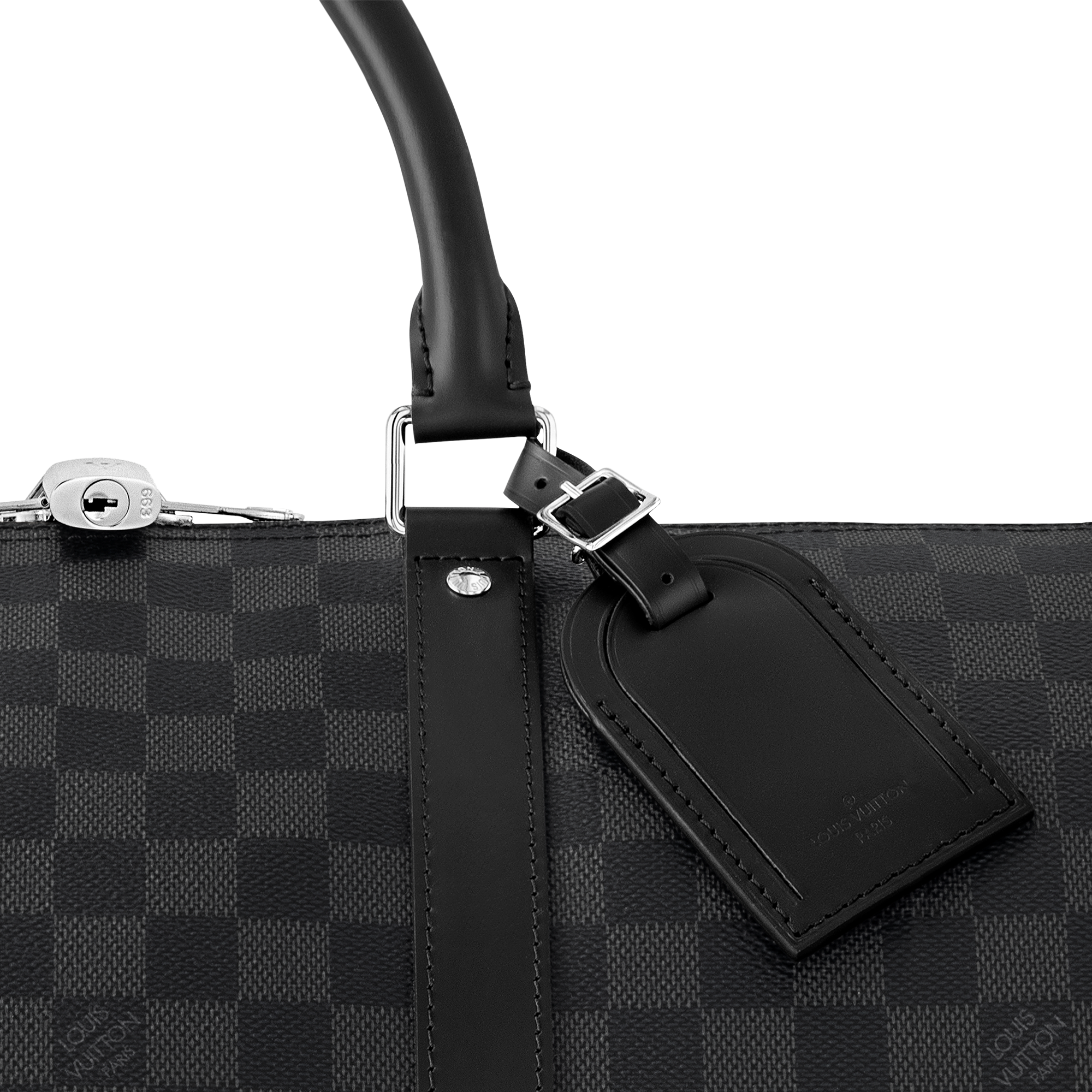 กระเป๋ารุ่น Keepall Bandoulière 55 Damier Graphite แคนวาส in ผู้ชาย