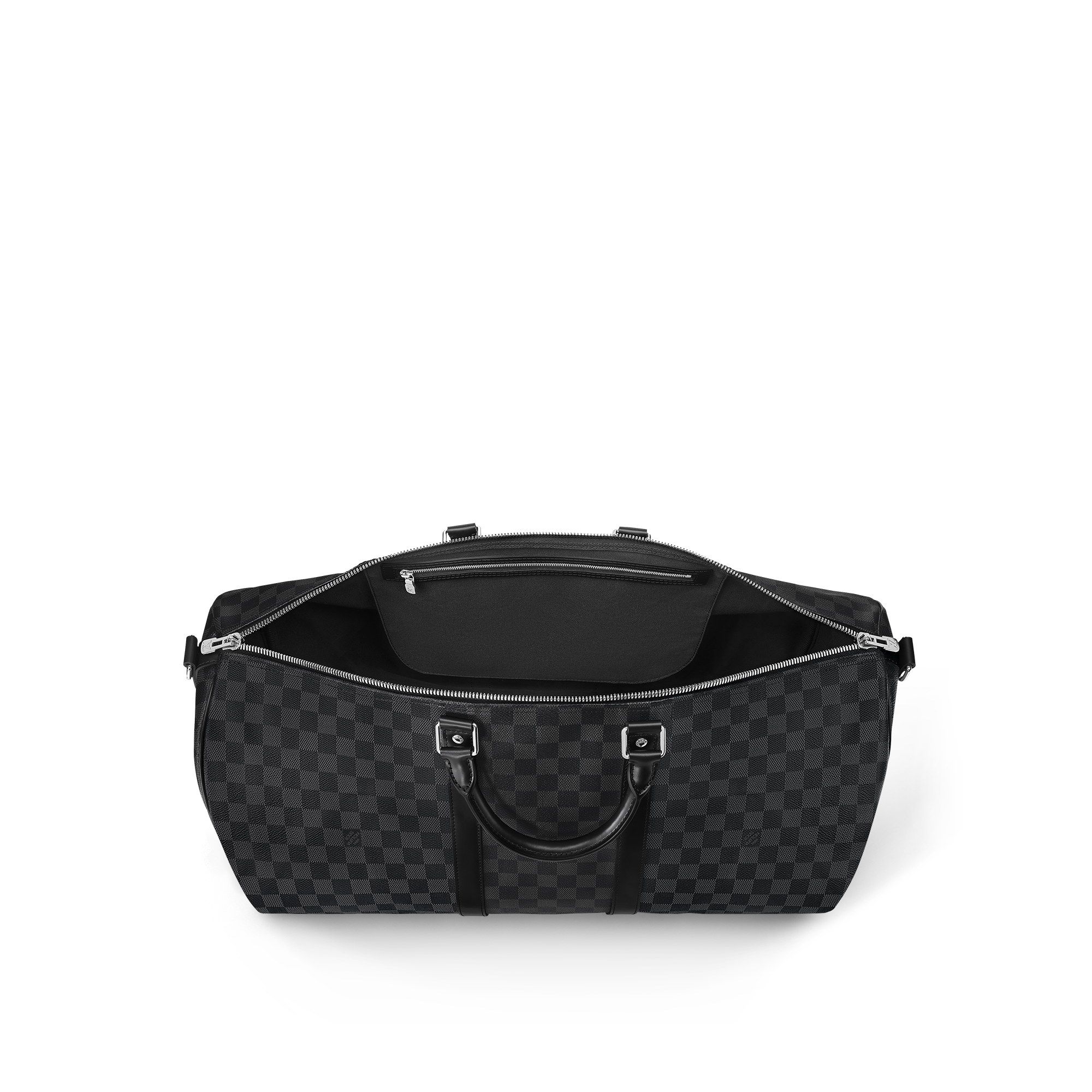 กระเป๋ารุ่น Keepall Bandoulière 55 Damier Graphite แคนวาส in ผู้ชาย