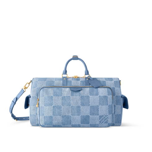 กระเป๋ารุ่น Keepall Cargo 50 Damier ประเภทอื่น in กระเป๋าและผลิตภัณฑ์เครื่องหนังขนาดเล็ก's สำหรับผู้ชาย ไอคอนิก collections by Louis Vuitton (การย่อ/ขยายผลิตภัณฑ์)