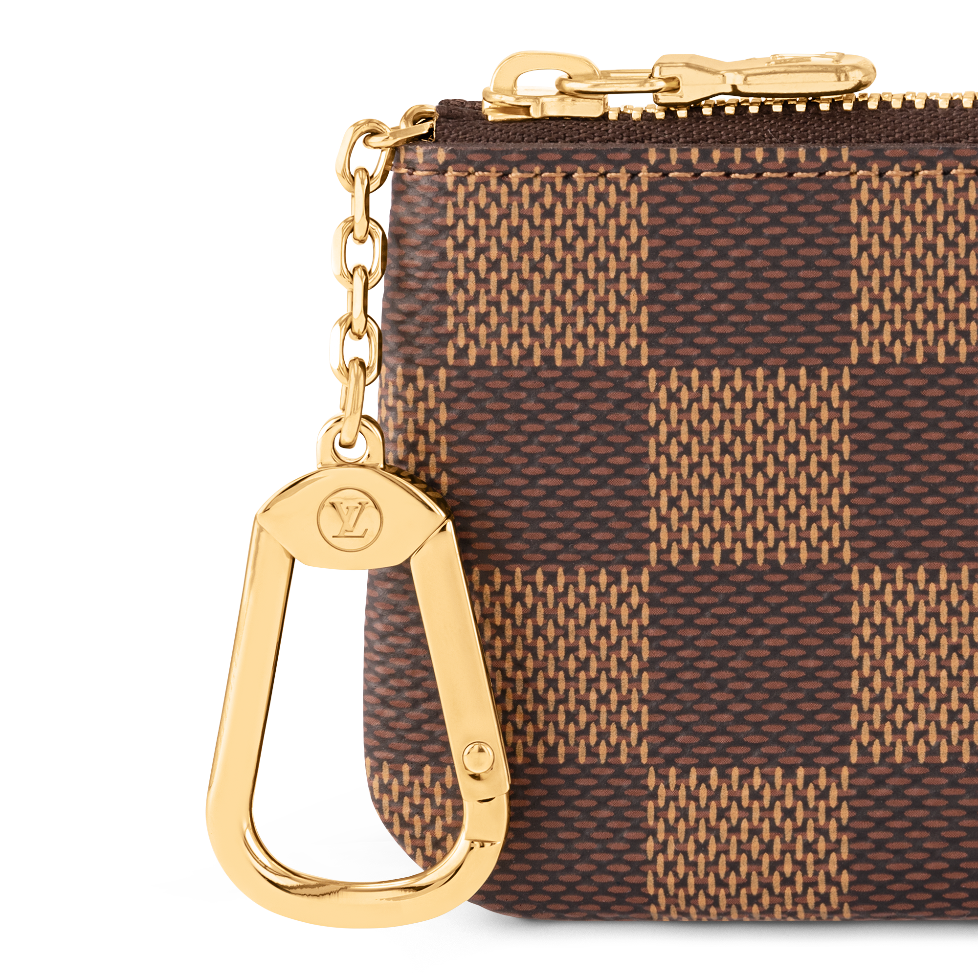 กระเป๋าใส่กุญแจรุ่น Pochette Clé Damier Ebene in ผู้หญิง