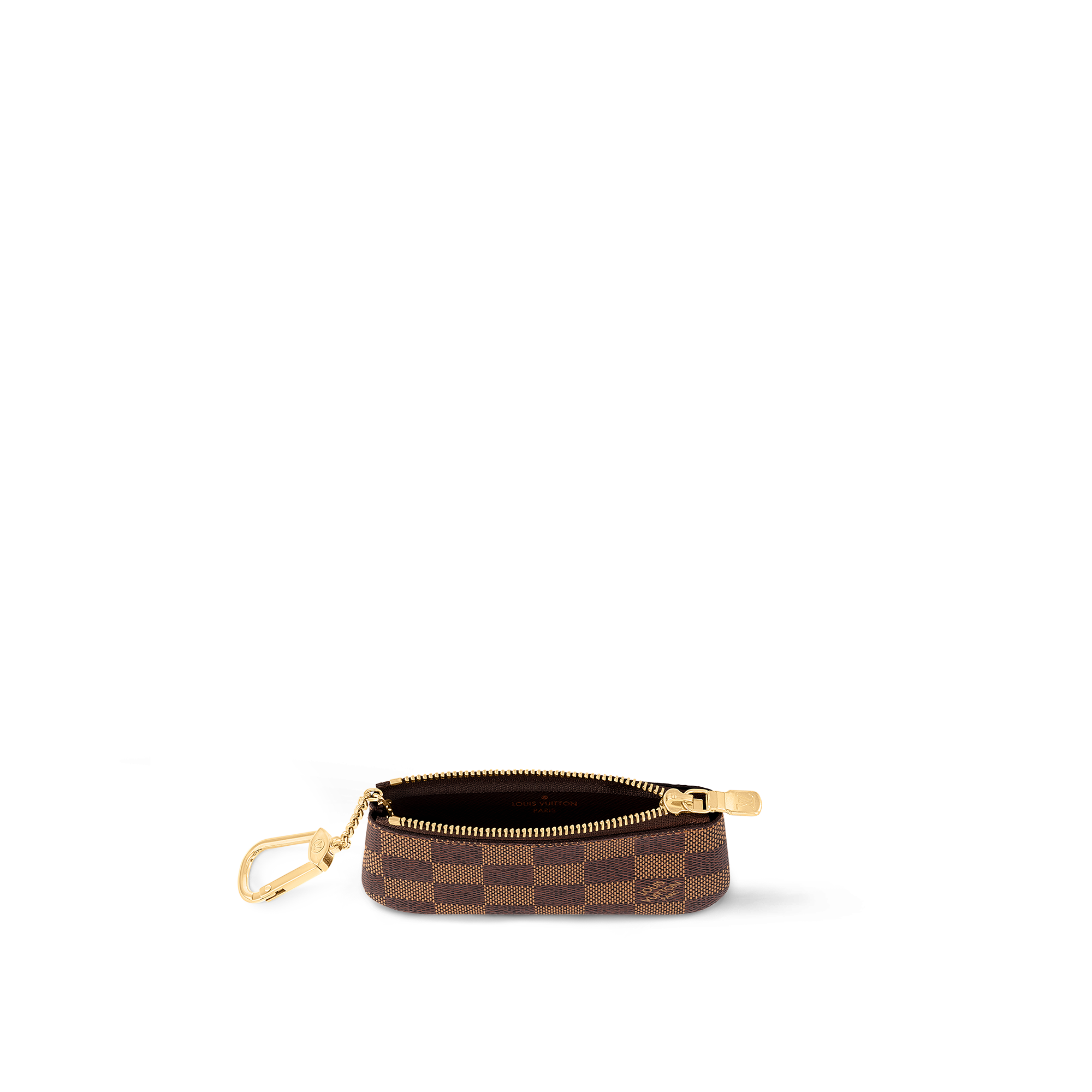 กระเป๋าใส่กุญแจรุ่น Pochette Clé Damier Ebene in ผู้หญิง