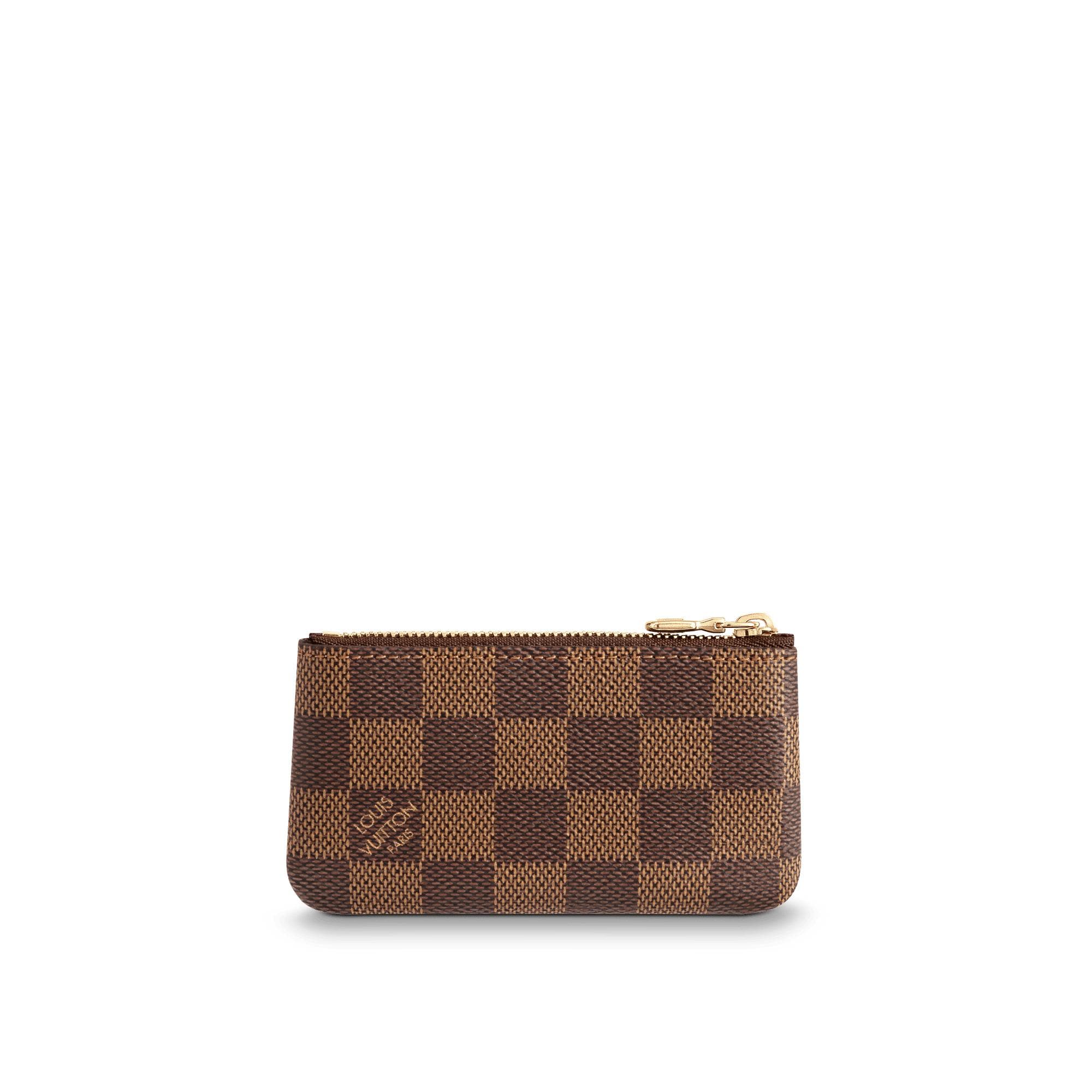 กระเป๋าใส่กุญแจรุ่น Pochette Clé Damier Ebene in ผู้หญิง