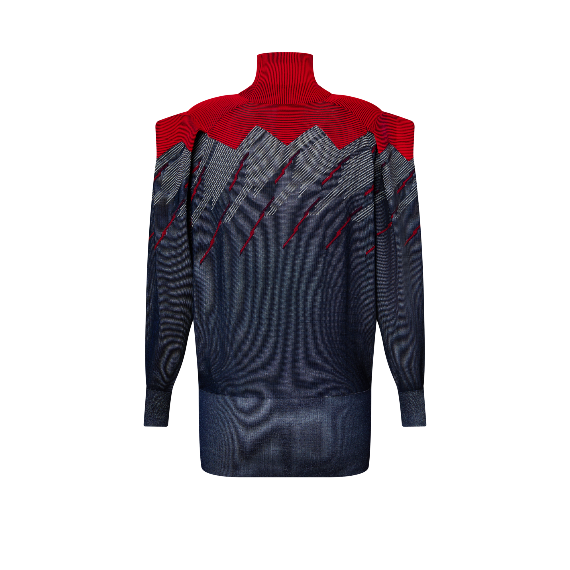 เสื้อคอเต่าแขนยาวพร้อมจีบไหล่  in ผู้หญิง