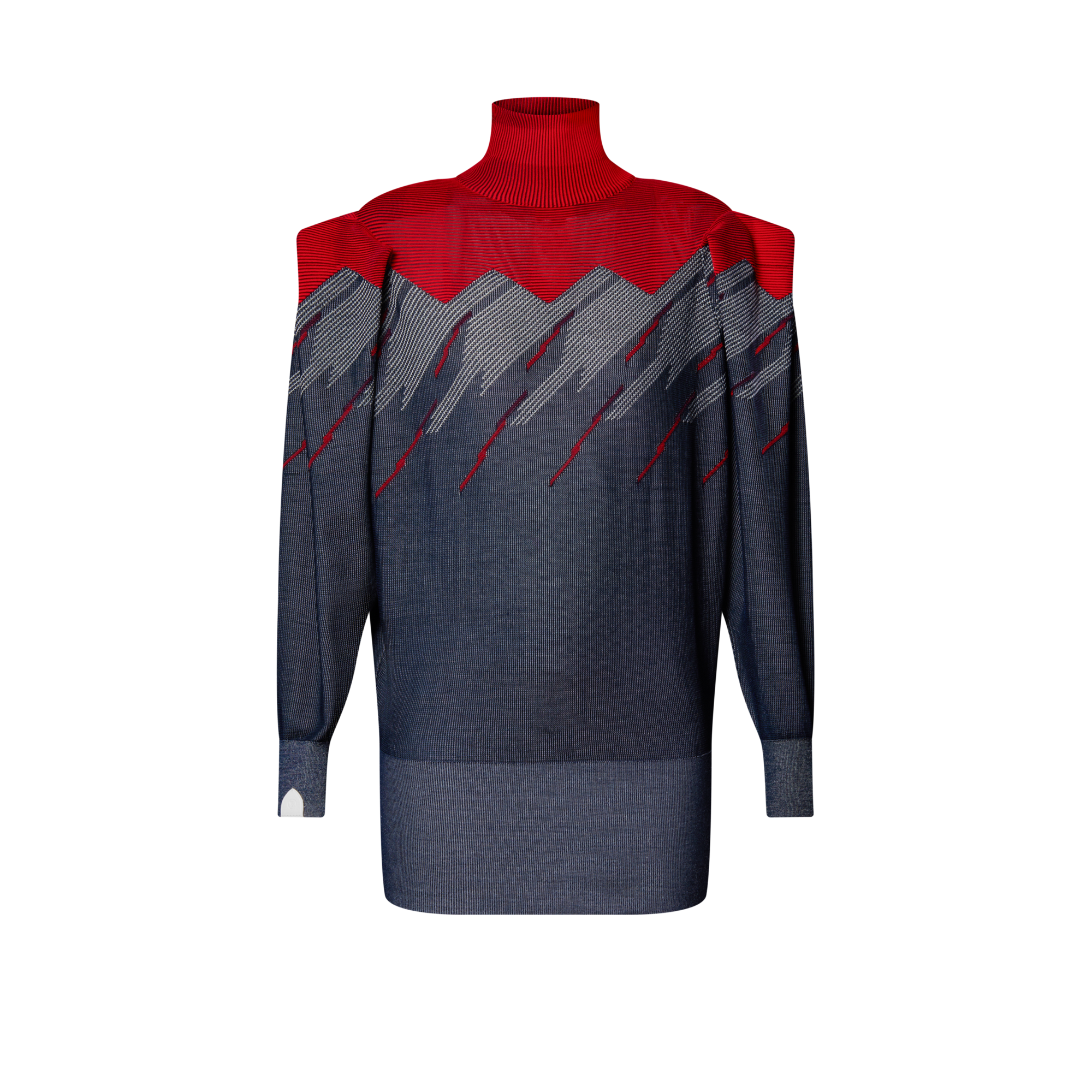 เสื้อคอเต่าแขนยาวพร้อมจีบไหล่  in ผู้หญิง