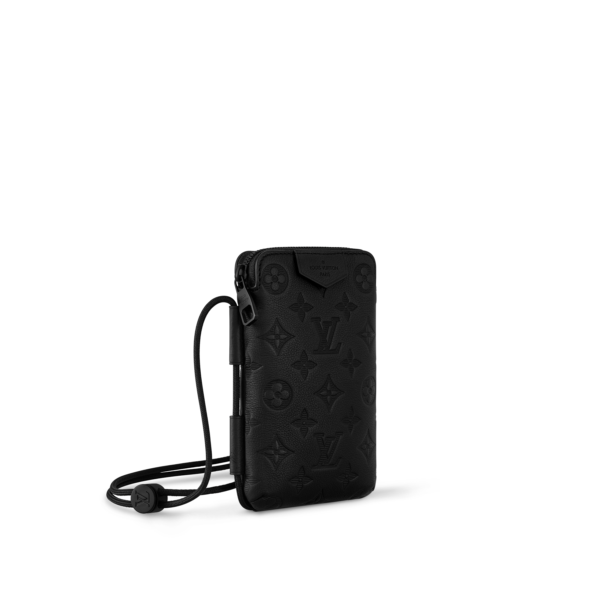 กระเป๋ารุ่น Lace Up Pouch หนัง Monogram Shadow in ผู้ชาย