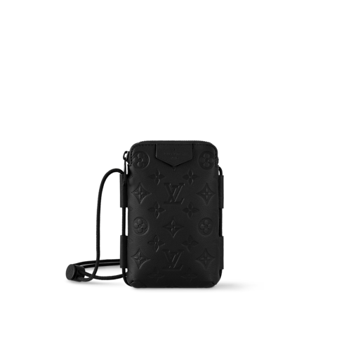 กระเป๋ารุ่น Lace Up Pouch หนัง Monogram Shadow in ผู้ชาย's กระเป๋า All Collections collections by Louis Vuitton (การย่อ/ขยายผลิตภัณฑ์)