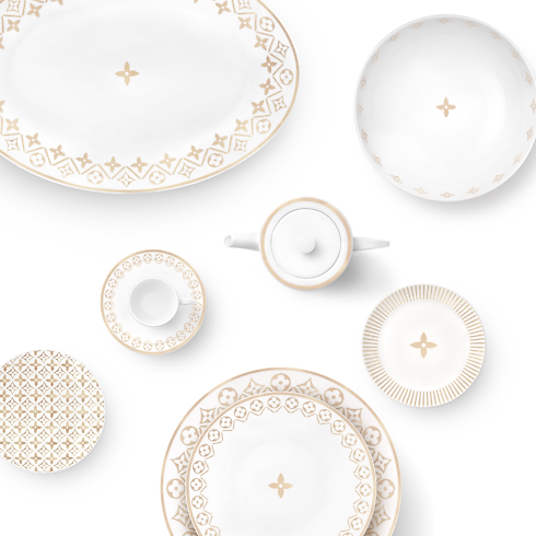 ชาม Monogram Flower Tile ขนาดใหญ่ in ทรังก์ การเดินทาง และ บ้าน's บ้านและศิลปะการไดนิ่ง ที่สุดแห่งศิลปะการไดนิ่ง collections by Louis Vuitton (การย่อ/ขยายผลิตภัณฑ์)