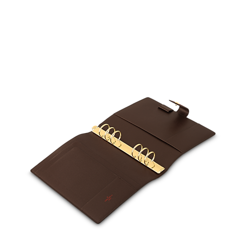 ปกสมุดบันทึกขนาดใหญ่ Damier Ebene in กระเป๋าและผลิตภัณฑ์เครื่องหนังขนาดเล็ก's รังสรรค์ผลิตภัณฑ์เครื่องหนังในแบบของคุณ } collections by Louis Vuitton (การย่อ/ขยายผลิตภัณฑ์)