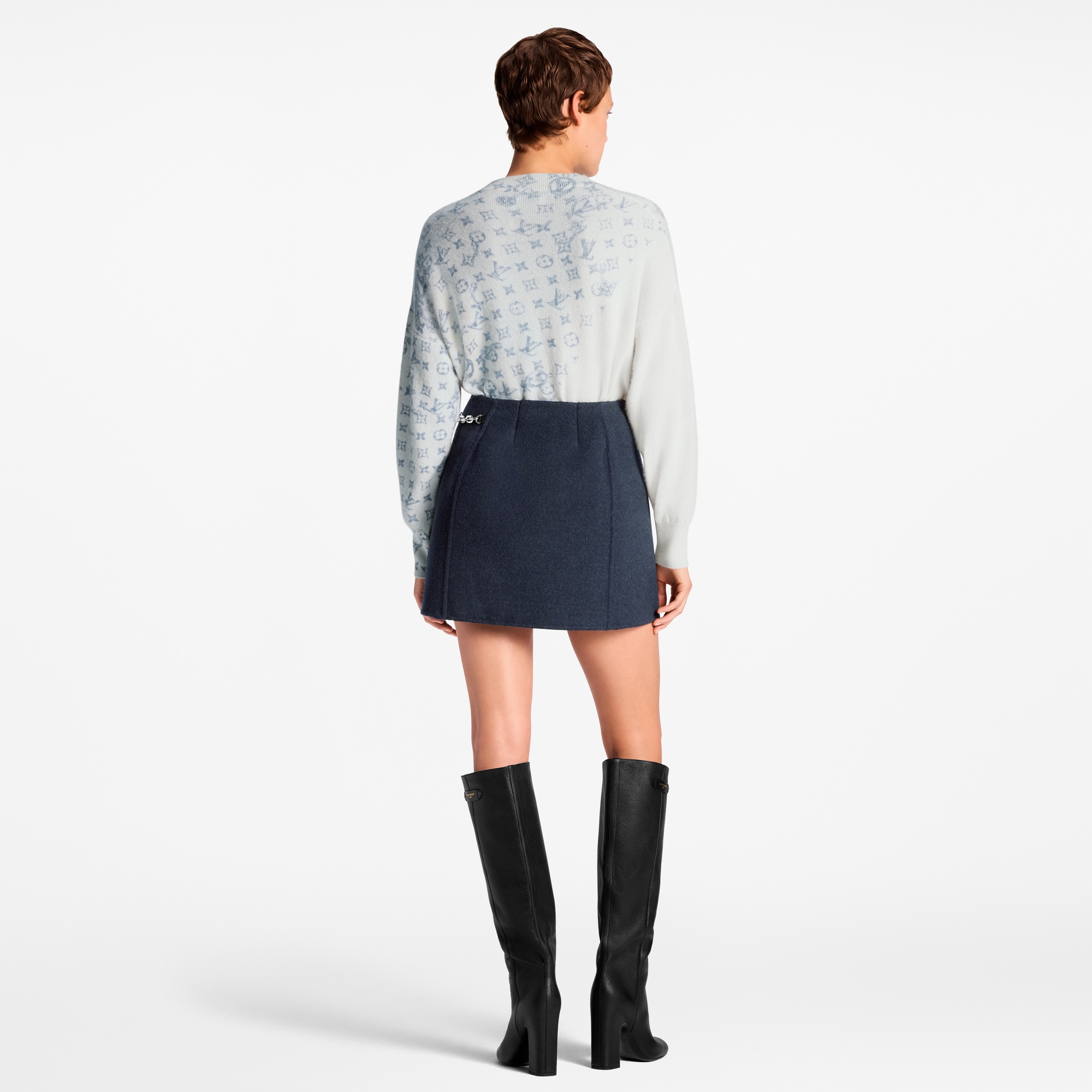 Layered Monogram Print Pullover  in ผู้หญิง