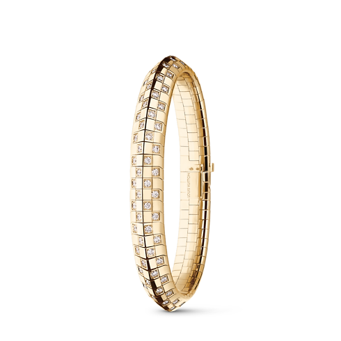 Le Damier de Louis Vuitton Double Row Bracelet, Yellow Gold and Diamonds in จิวเวลรี่'s หมวดหมู่ กำไลและสร้อยข้อมือ collections by Louis Vuitton (การย่อ/ขยายผลิตภัณฑ์)