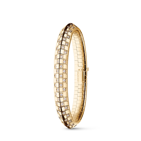 Le Damier de Louis Vuitton Double Row Bracelet, Yellow Gold and Diamonds in จิวเวลรี่'s หมวดหมู่ กำไลและสร้อยข้อมือ collections by Louis Vuitton (การย่อ/ขยายผลิตภัณฑ์)