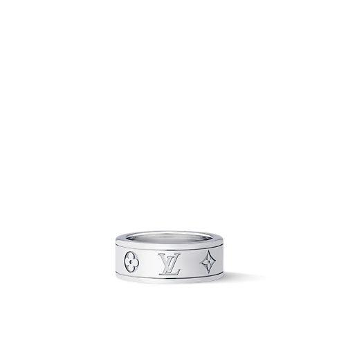 Les Gaston Vuitton Small Ring, White Gold in จิวเวลรี่'s หมวดหมู่ แหวน collections by Louis Vuitton (การย่อ/ขยายผลิตภัณฑ์)