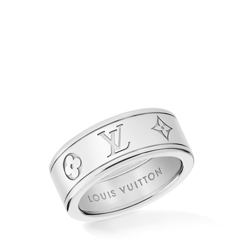 Les Gaston Vuitton Small Ring, White Gold in จิวเวลรี่'s หมวดหมู่ แหวน collections by Louis Vuitton (การย่อ/ขยายผลิตภัณฑ์)