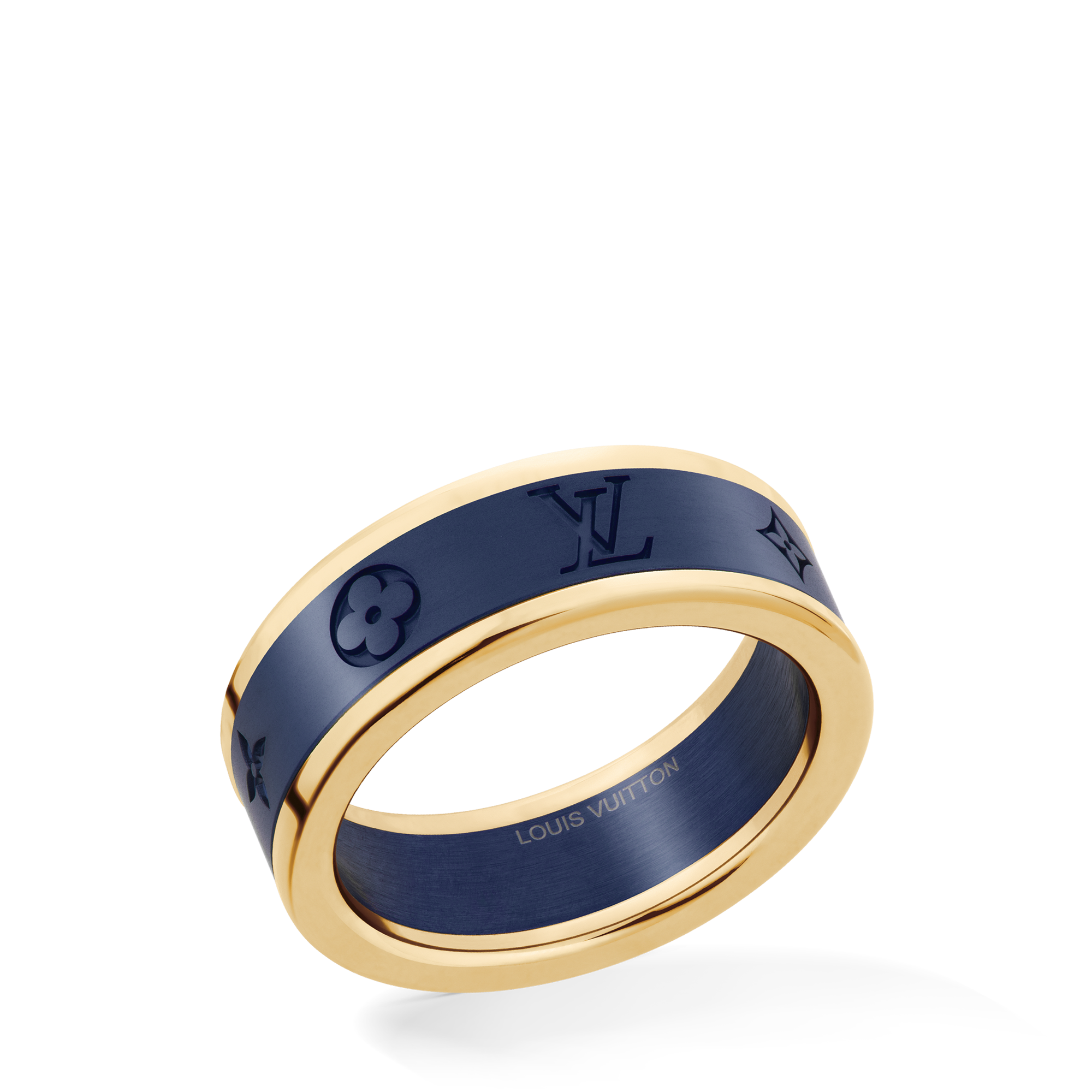 Les Gaston Vuitton Small Ring, Yellow Gold and Titanium  in จิวเวลรี่