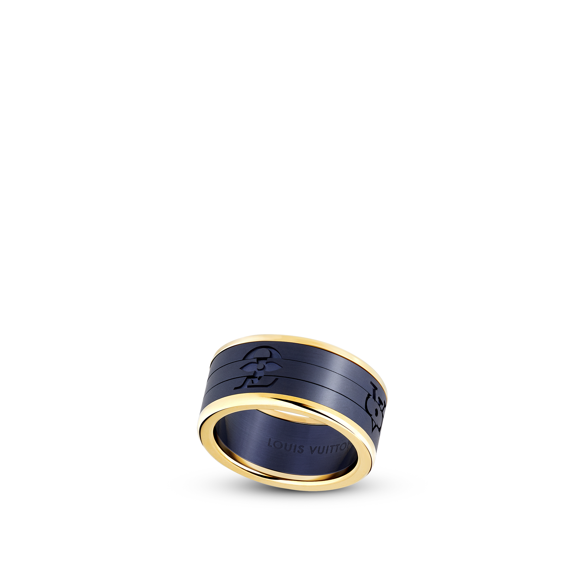 แหวน Les Gastons Vuitton Puzzle Ring เยลโลว์โกลด์และไทเทเนียม  in จิวเวลรี่