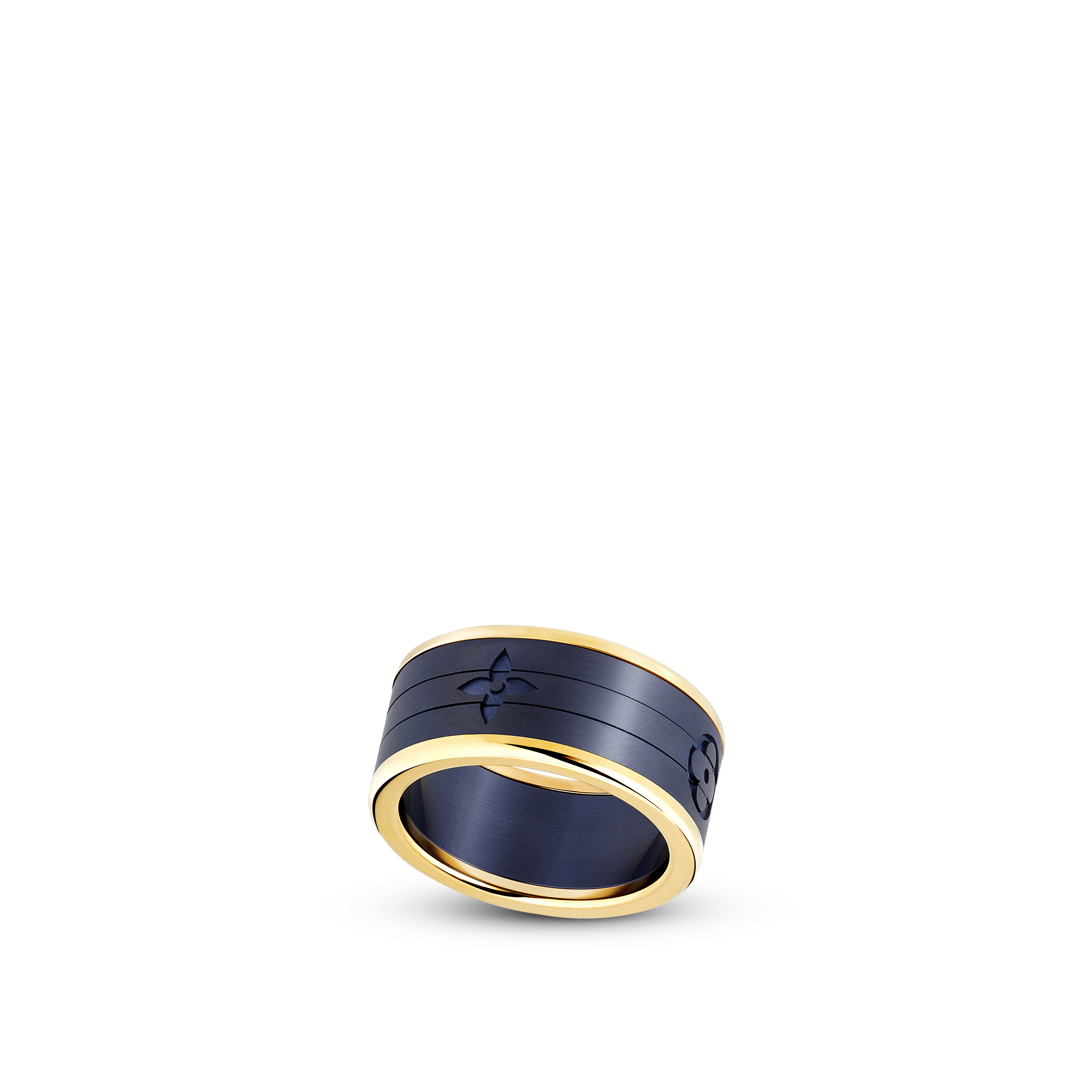แหวน Les Gastons Vuitton Puzzle Ring เยลโลว์โกลด์และไทเทเนียม  in จิวเวลรี่