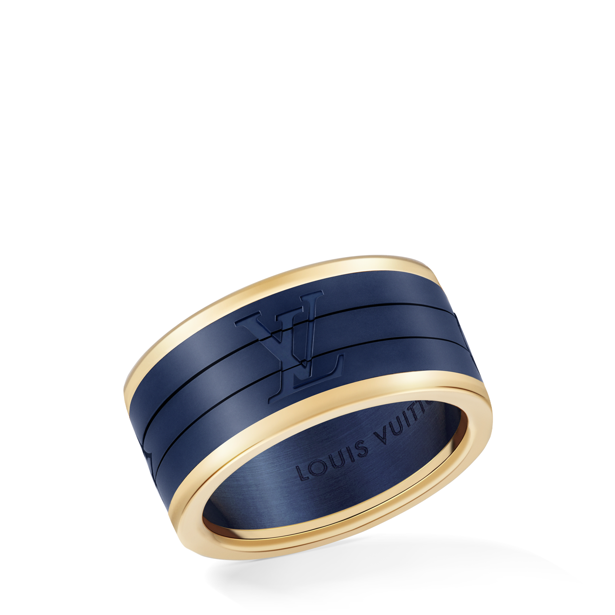 แหวน Les Gastons Vuitton Puzzle Ring เยลโลว์โกลด์และไทเทเนียม  in จิวเวลรี่