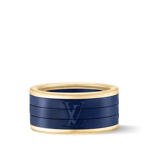Les Gastons Vuitton Puzzle Ring, Yellow Gold and Titanium in จิวเวลรี่'s หมวดหมู่ แหวน collections by Louis Vuitton (การย่อ/ขยายผลิตภัณฑ์)