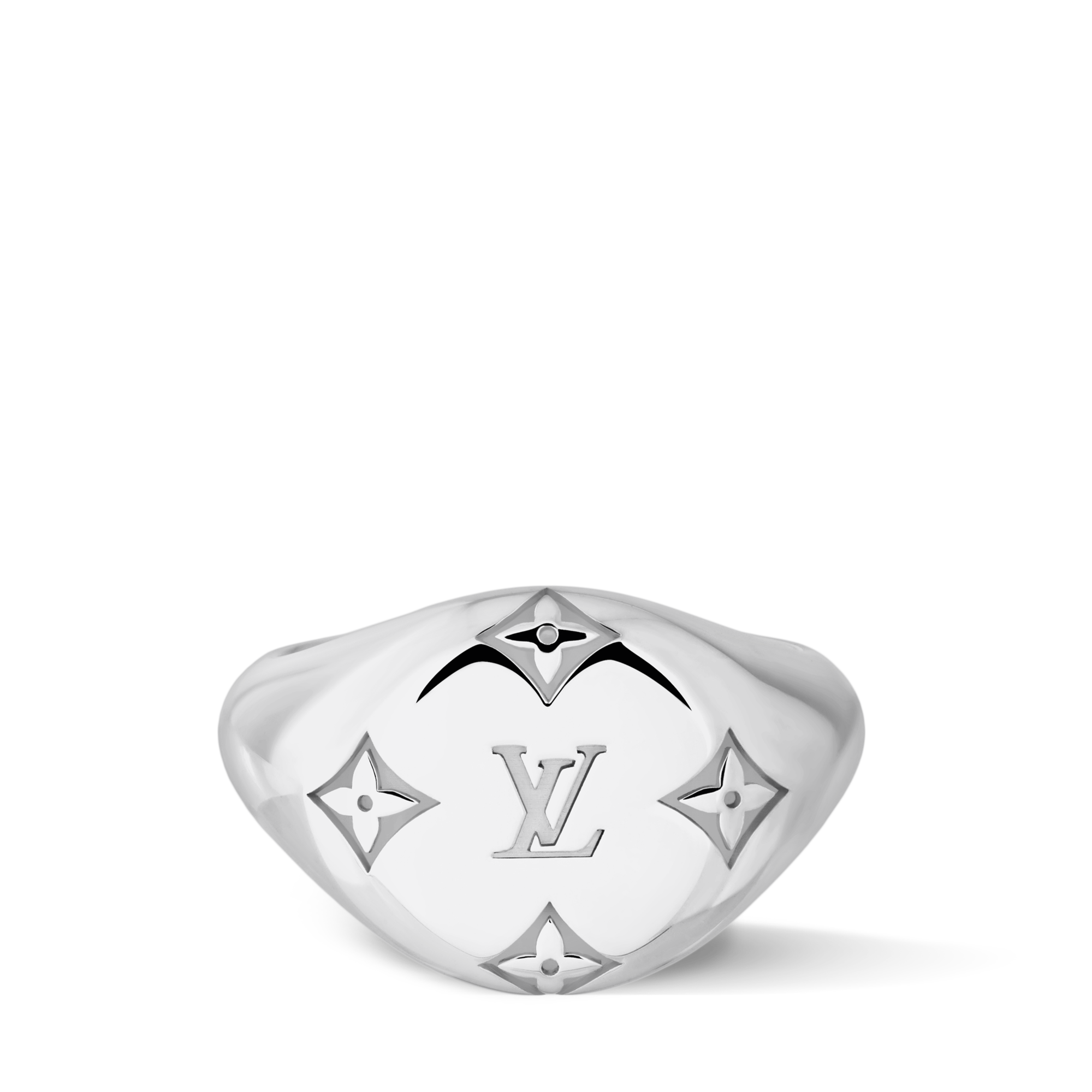 แหวนประทับตรา Les Gastons Vuitton ไวท์โกลด์  in จิวเวลรี่