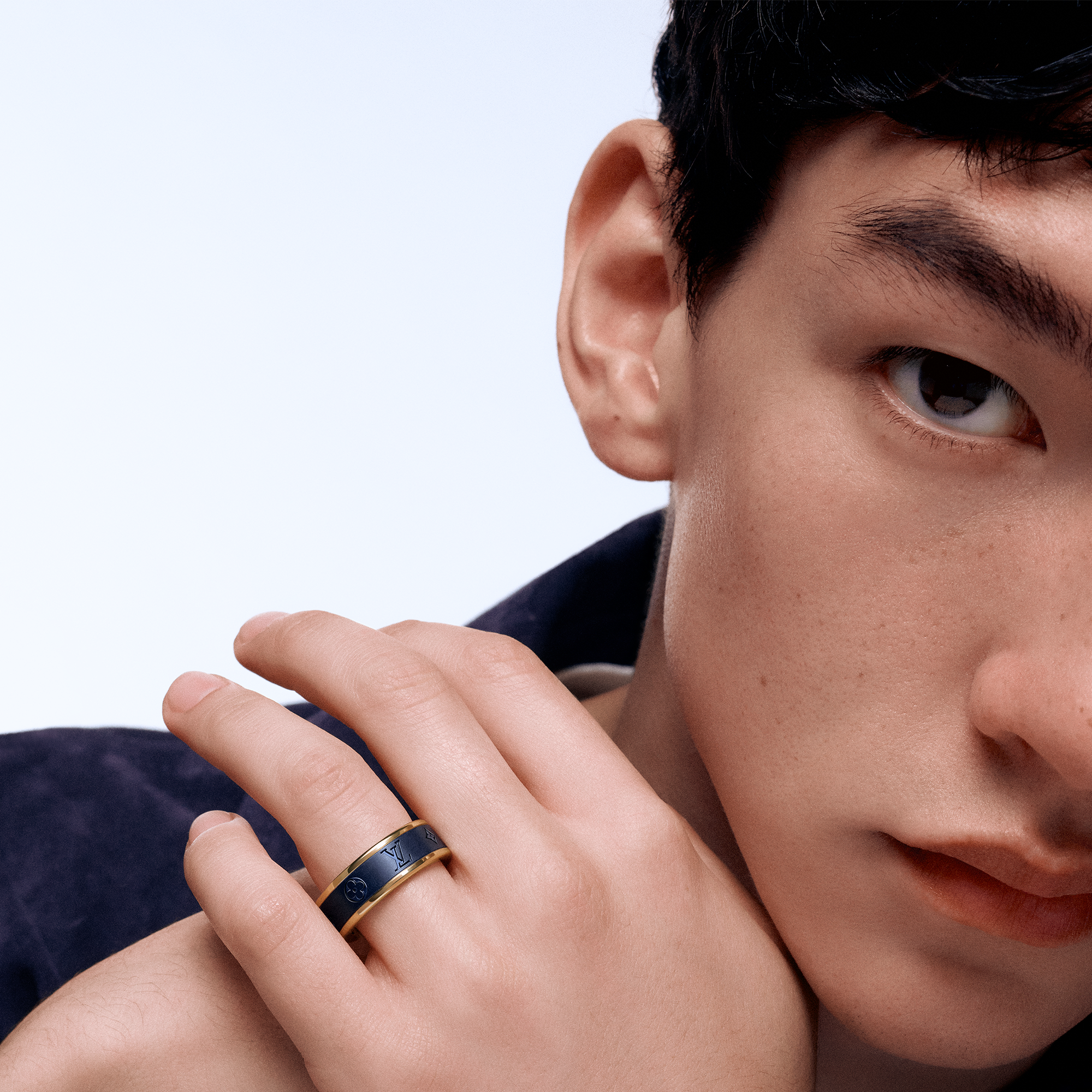 แหวนวงเล็ก Les Gastons Vuitton เยลโลว์โกลด์และไทเทเนียม  in จิวเวลรี่