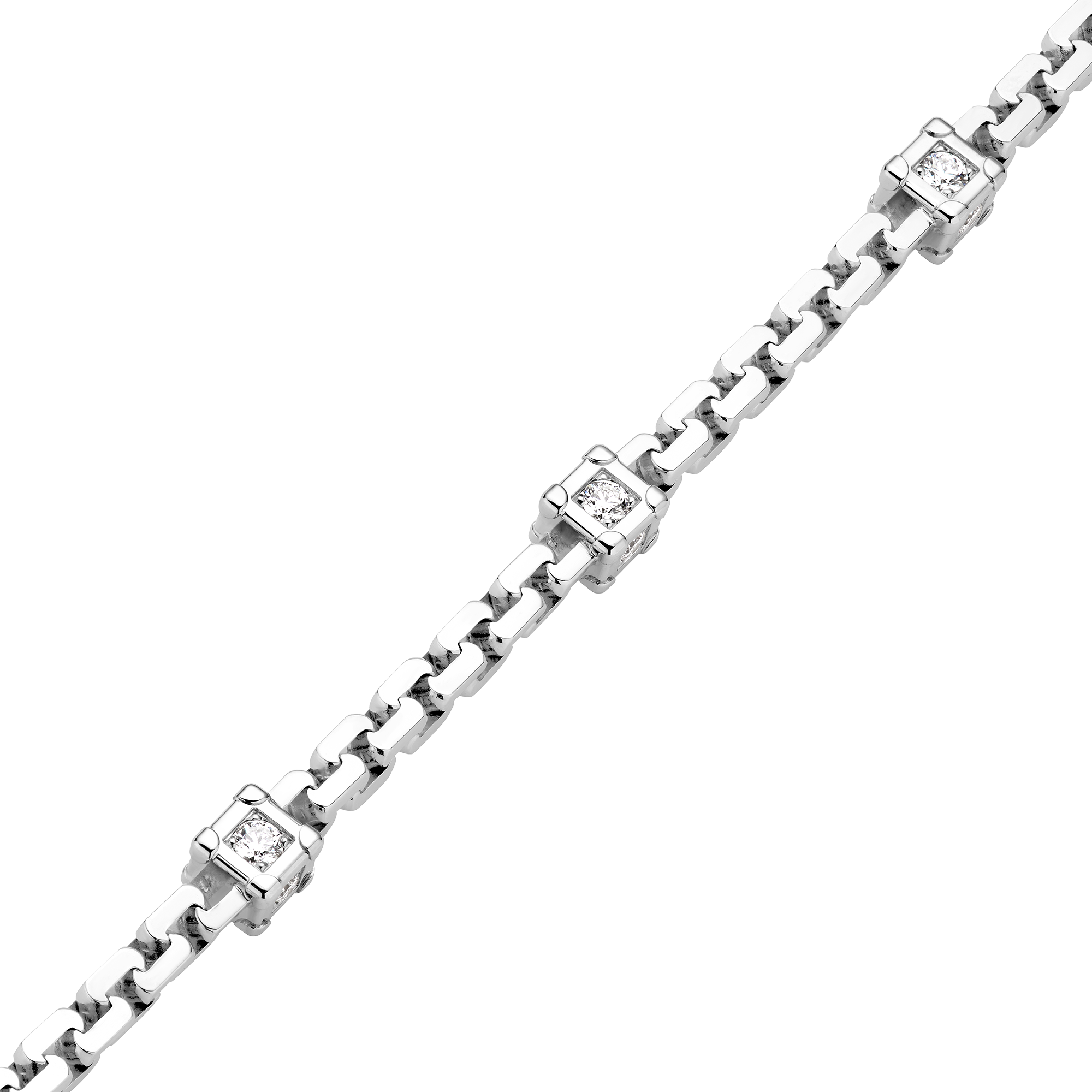 Les Gastons Vuitton Trunk Bracelet, White Gold and Diamonds  in จิวเวลรี่