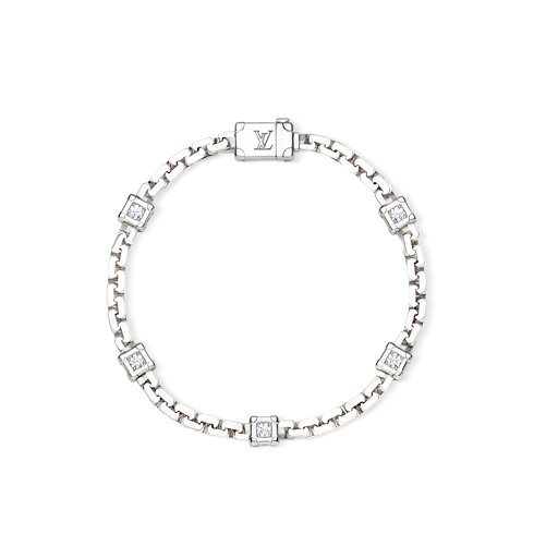 Les Gastons Vuitton Trunk Bracelet, White Gold and Diamonds in จิวเวลรี่'s หมวดหมู่ กำไลและสร้อยข้อมือ collections by Louis Vuitton (การย่อ/ขยายผลิตภัณฑ์)