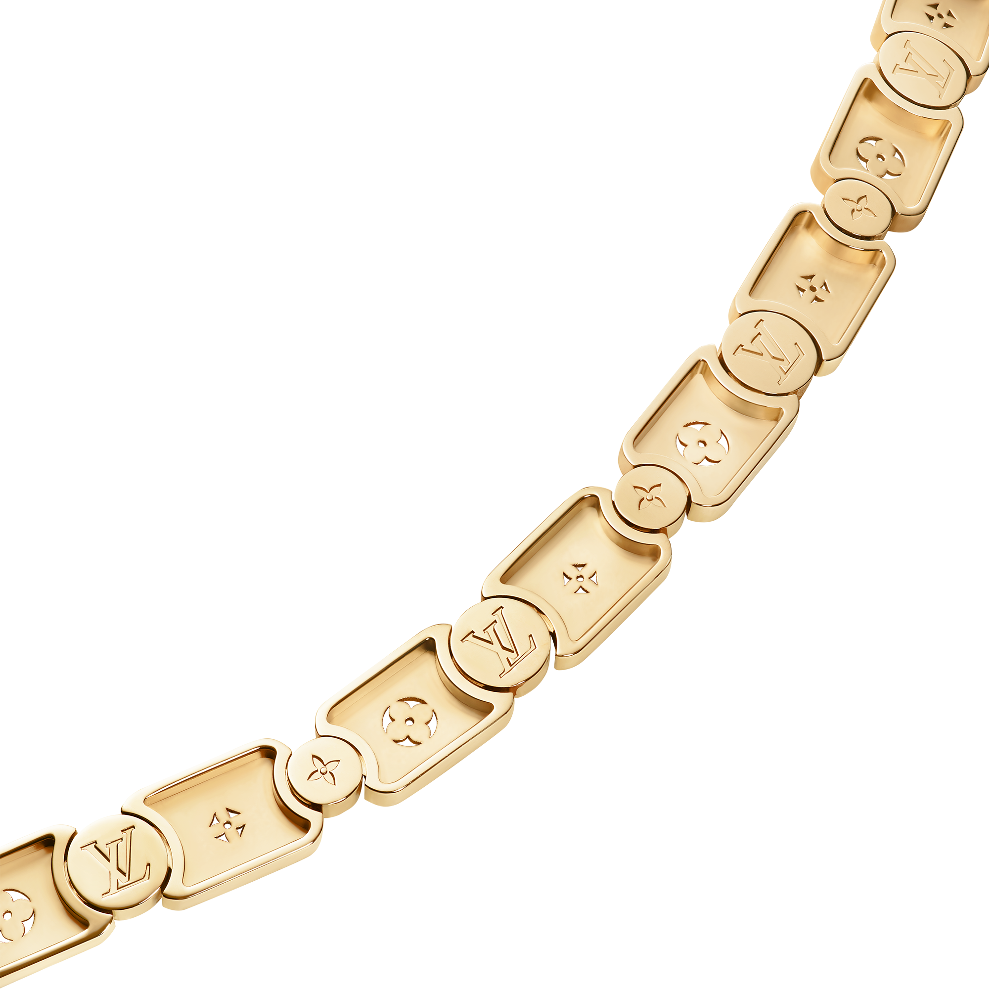 สร้อยคอ Les Gastons Vuitton Gourmette เยลโลว์โกลด์  in Les Extraordinaires