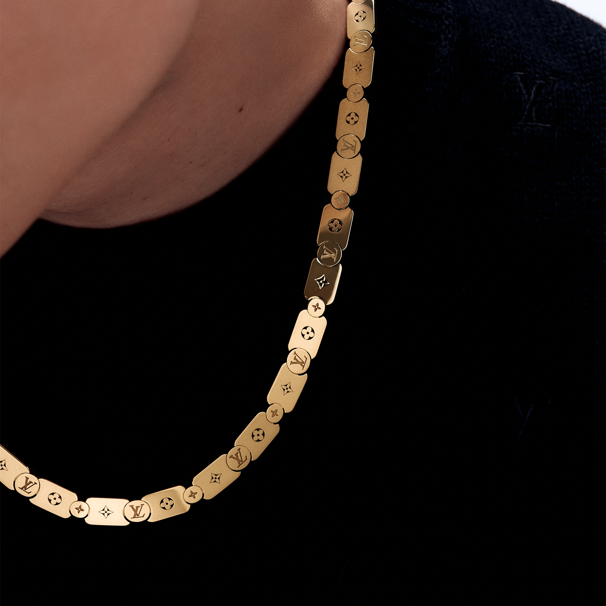 สร้อยคอ Les Gastons Vuitton Gourmette เยลโลว์โกลด์  in Les Extraordinaires