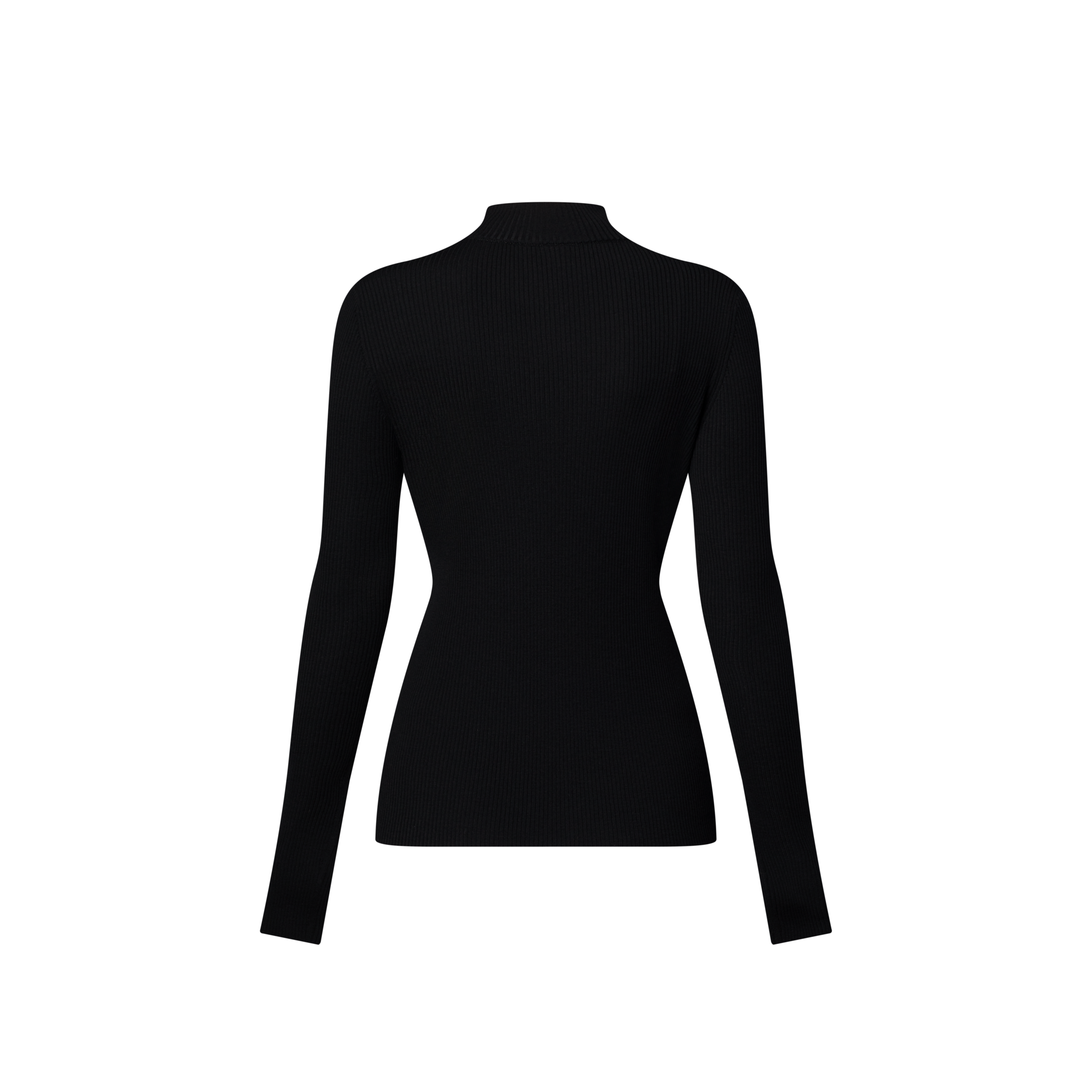 Long-Sleeved Rib-Knit Top  in ผู้หญิง