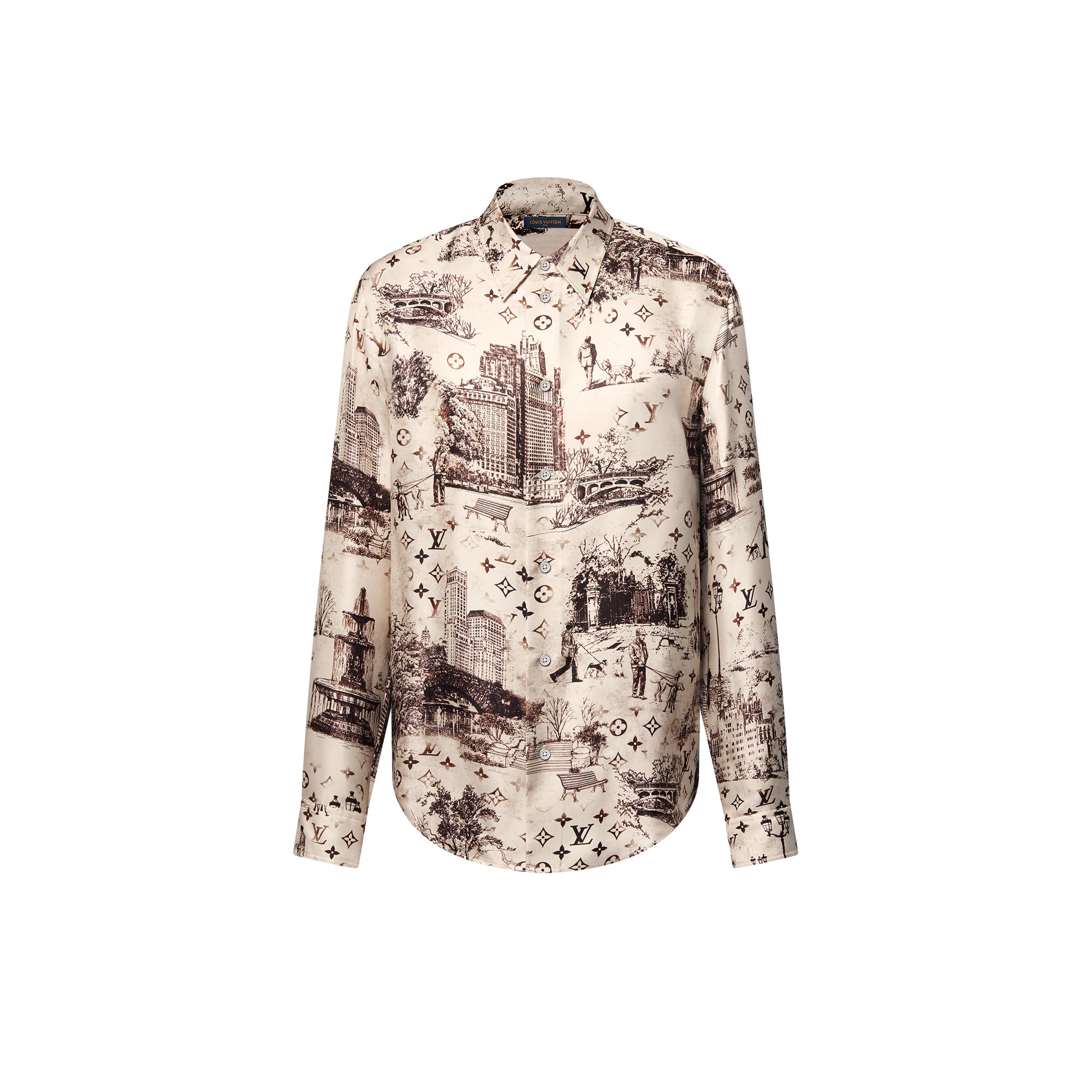 เสื้อเชิ้ตแขนยาวผ้าไหม  in ผู้ชาย