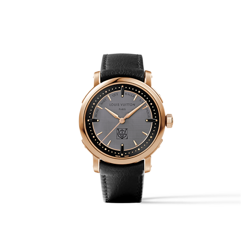 นาฬิการุ่น Louis Vuitton Escale ระบบอัตโนมัติ 39 มม. พิงค์โกลด์ in นาฬิกา's นาฬิกาข้อมือแบรนด์หรู } collections by Louis Vuitton (การย่อ/ขยายผลิตภัณฑ์)
