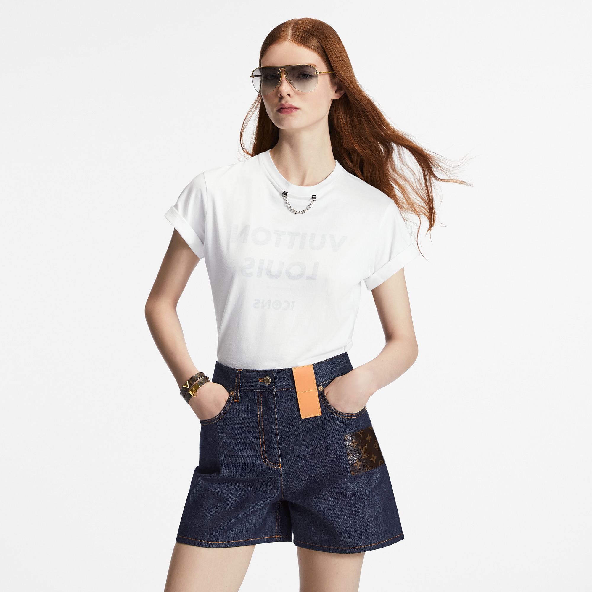 เสื้อยืดพิมพ์ลาย Louis Vuitton  in ผู้หญิง