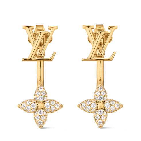 ต่างหู Louisette Signature Strass . in ผู้หญิง's แฟชั่นจิวเวลรี่ เครื่องประดับสำหรับผู้หญิง collections by Louis Vuitton (การย่อ/ขยายผลิตภัณฑ์)