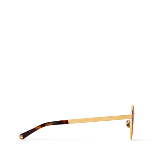 แว่นตากันแดดทรงกลมรุ่น LV Aura . in ผู้หญิง's แอคเซสเซอรี่ แว่นตากันแดดสำหรับผู้หญิง collections by Louis Vuitton (การย่อ/ขยายผลิตภัณฑ์)