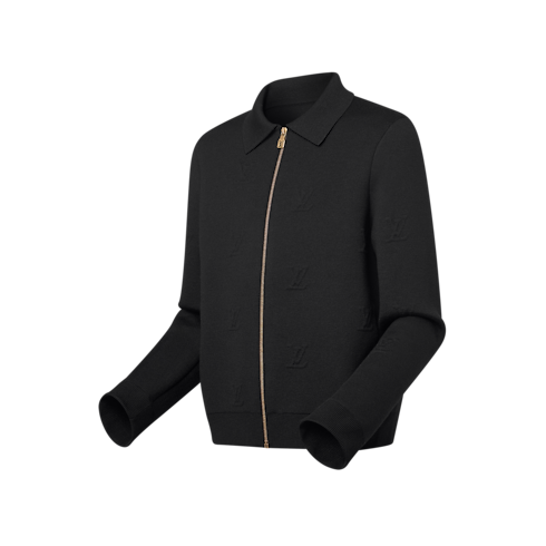 เสื้อแจ็คเก็ตบลูซงผ้าวูลประทับลาย LV Blason in ผู้ชาย's เสื้อผ้า เสื้อผ้าสำหรับผู้ชาย collections by Louis Vuitton (การย่อ/ขยายผลิตภัณฑ์)