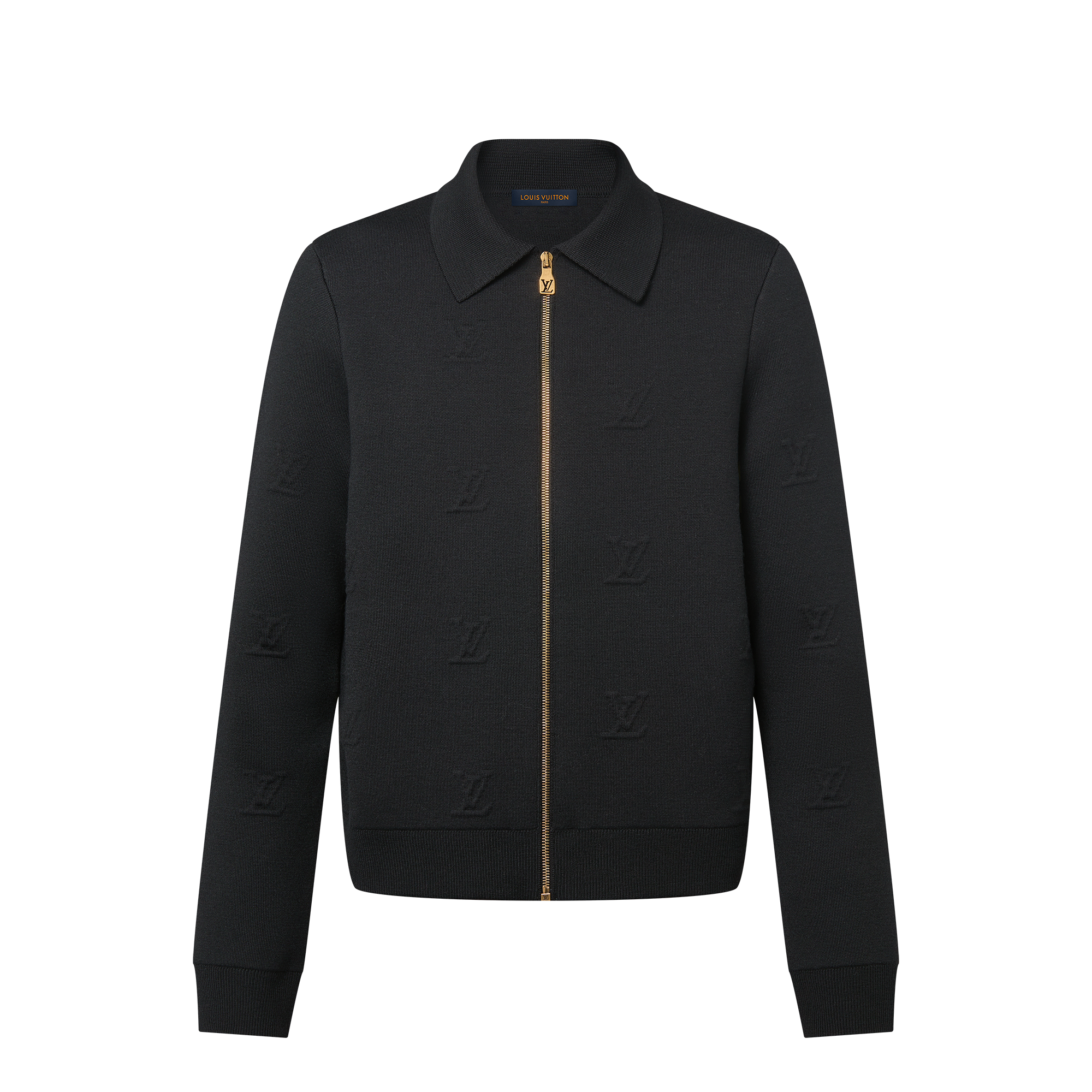เสื้อแจ็คเก็ตบลูซงผ้าวูลประทับลาย LV Blason  in ผู้ชาย