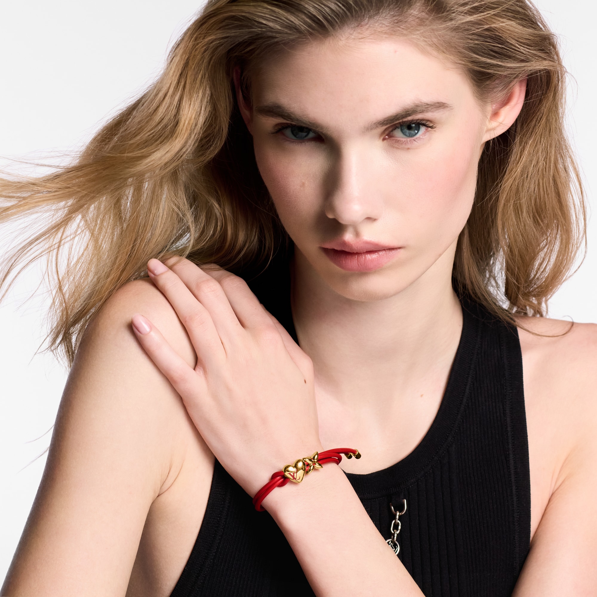 กำไลข้อมือ LV Bloom Heart หนังประเภทอื่น in ผู้หญิง