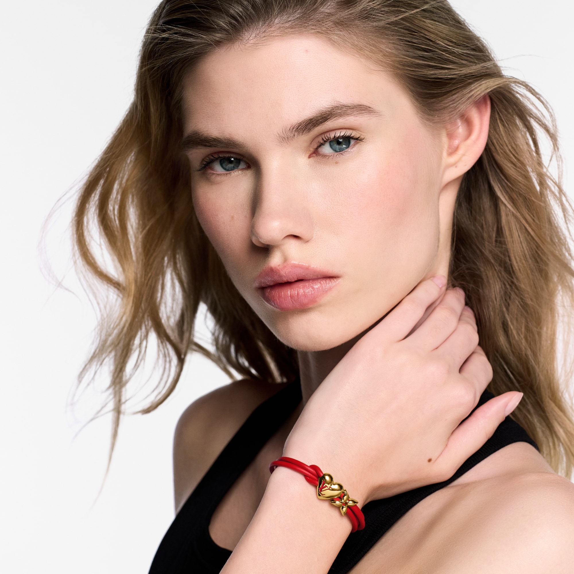 กำไลข้อมือ LV Bloom Heart หนังประเภทอื่น in ผู้หญิง