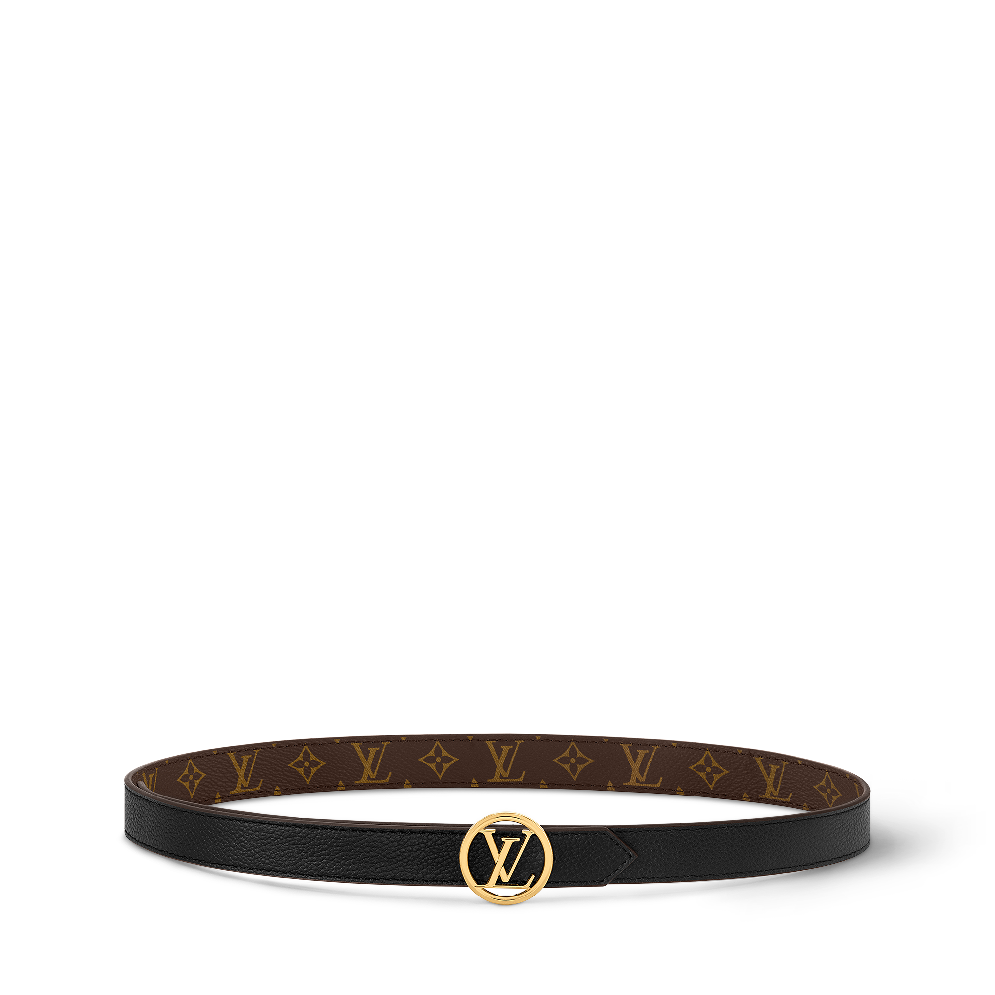 เข็มขัดรุ่น LV Circle ขนาด 20 มม. ใส่ได้ทั้งสองด้าน Monogram in ผู้หญิง