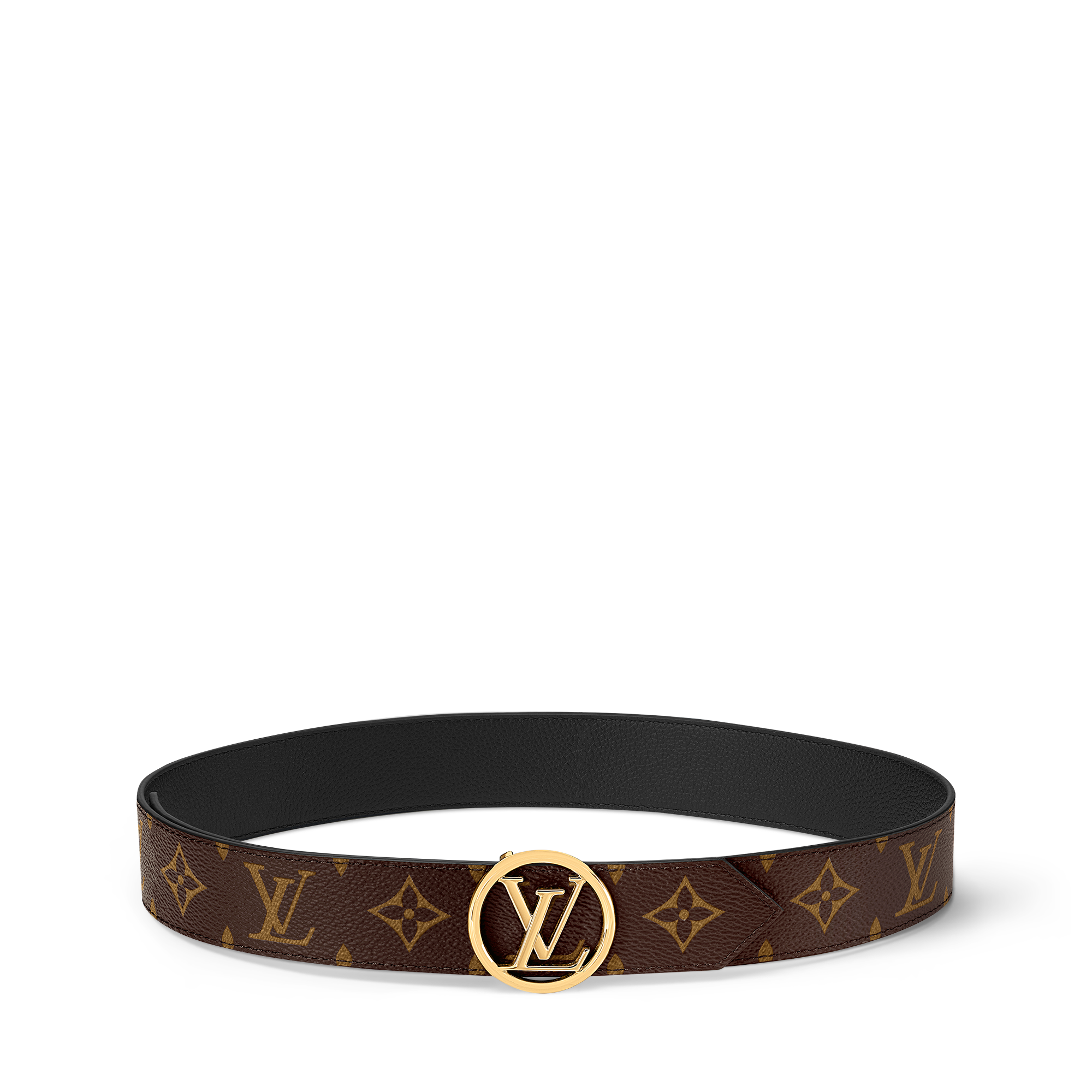 เข็มขัดรุ่น LV Circle ขนาด 35 มม. ใส่ได้ทั้งสองด้าน Monogram in ผู้หญิง