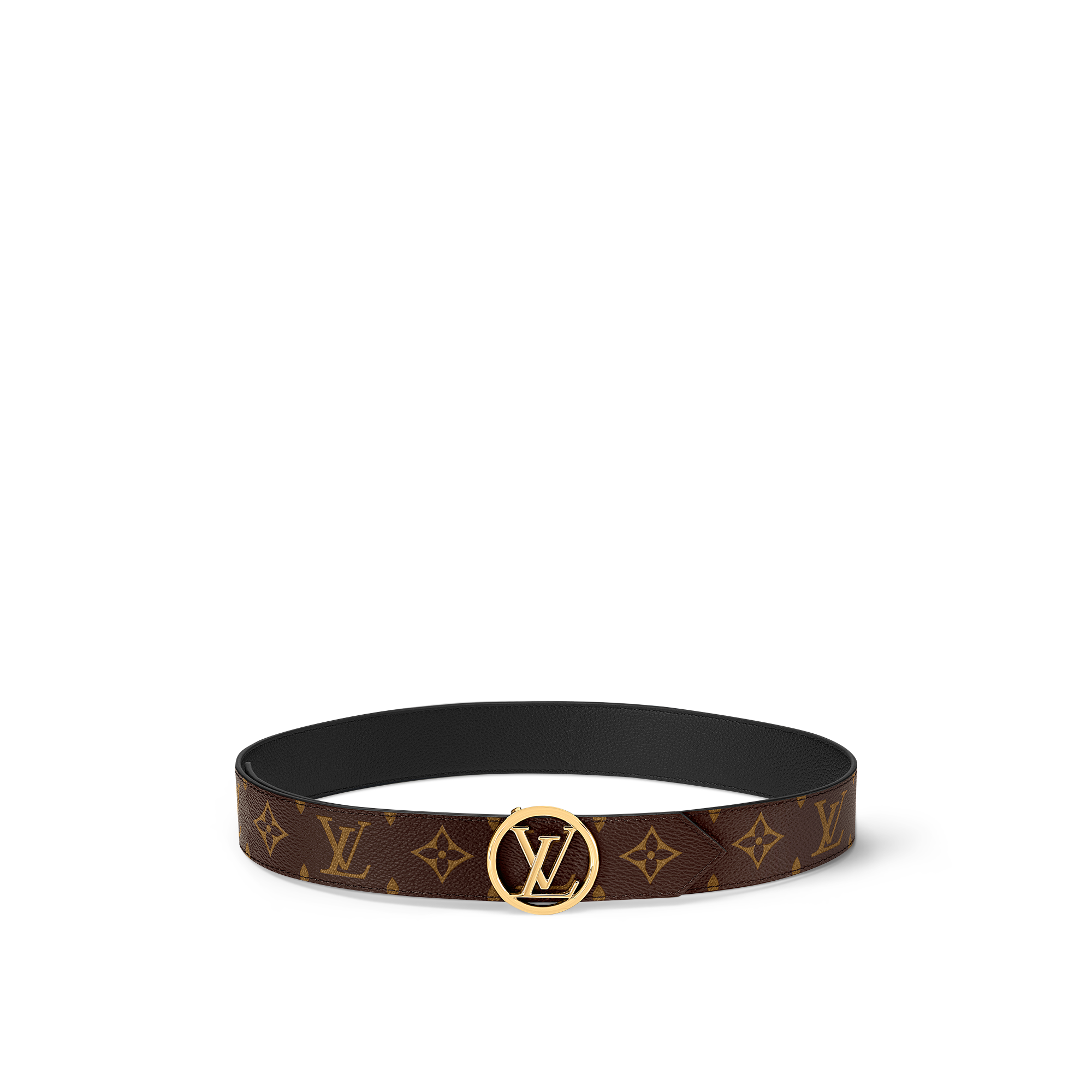 เข็มขัดรุ่น LV Circle ขนาด 35 มม. ใส่ได้ทั้งสองด้าน Monogram in ผู้หญิง